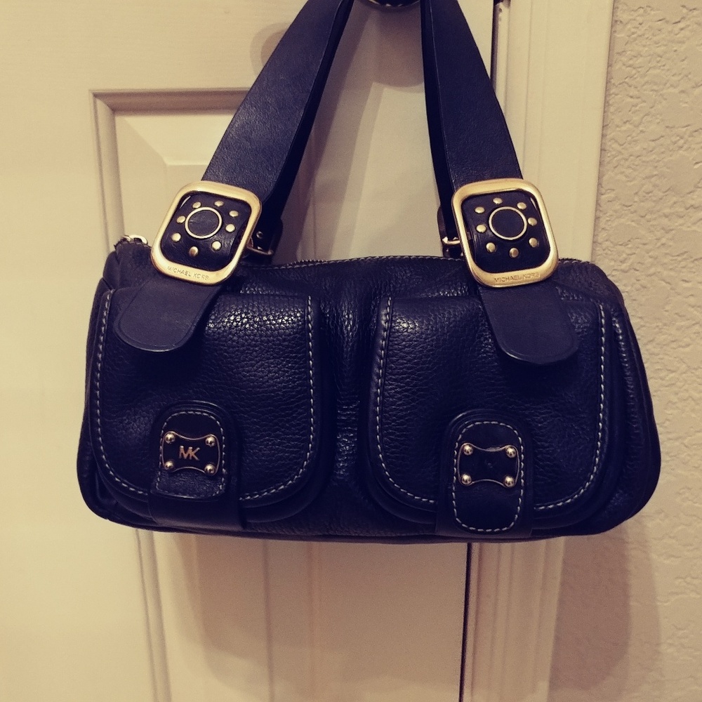 Michael Kors Black Leather Satchel (small)